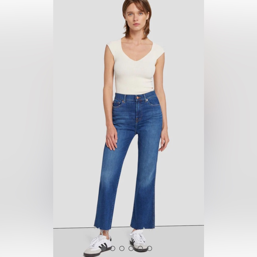 7 for all mankind high waist slim kick 29